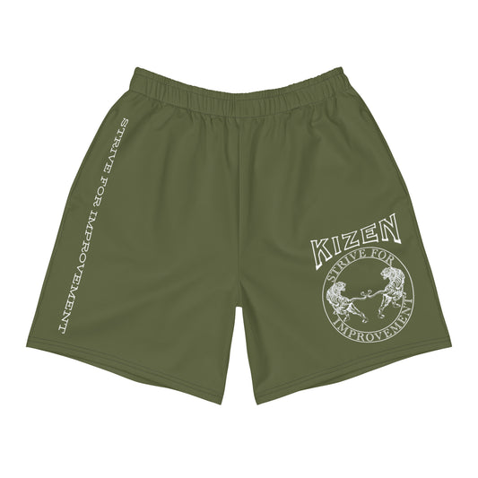 Twin Tiger Athletic Shorts ( Military Green )