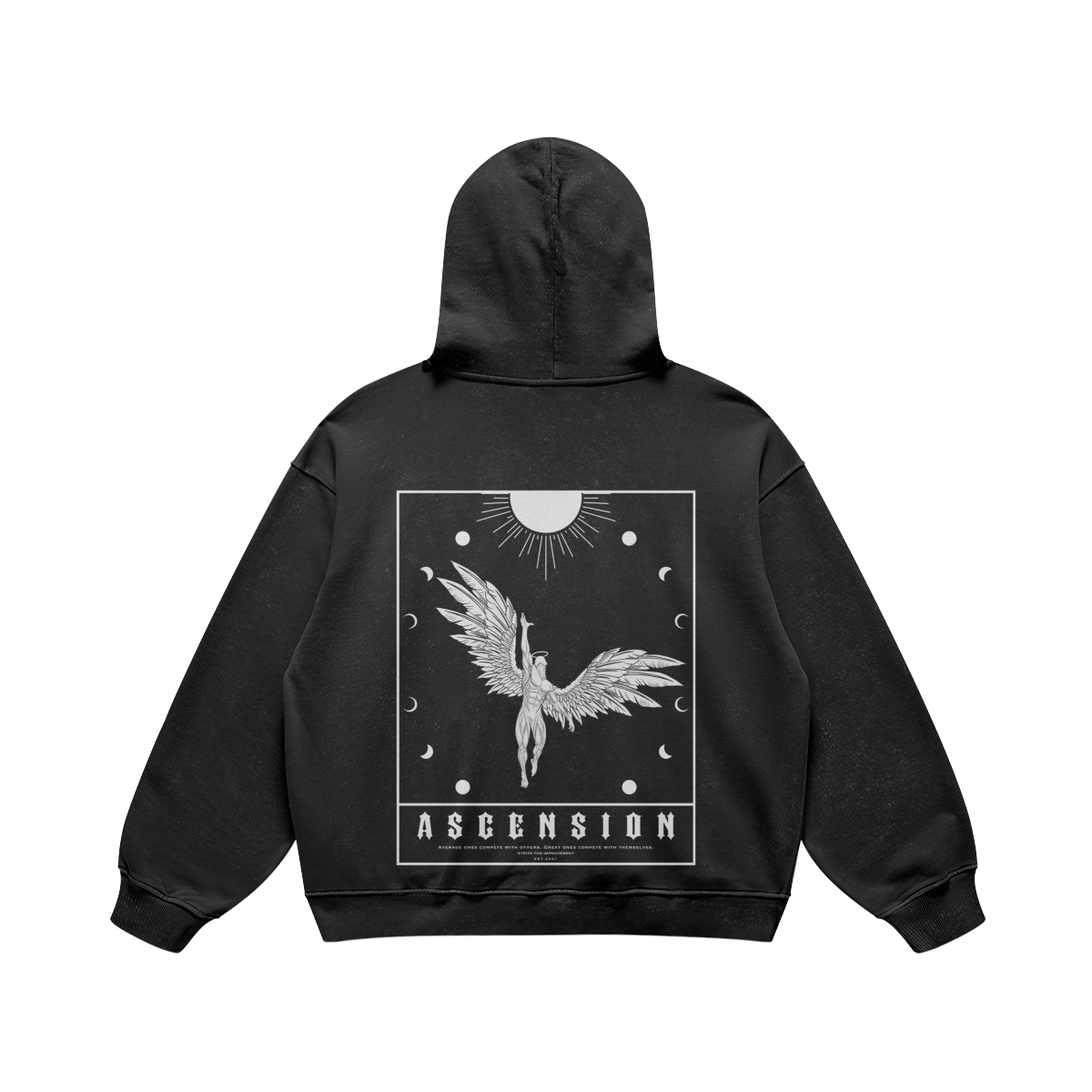 ASCENSION WASHED HOODIE ( OVERSIZED )